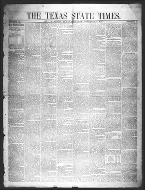 Primary view of The Texas State Times (Austin, Tex.), Vol. 3, No. 48, Ed. 1 Saturday, November 8, 1856