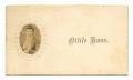 Image: [Calling Card with Portrait of Ottile Haas]