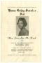 Pamphlet: [Funeral Program for Josie Lee McNeal, November 13, 1967]