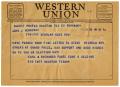 Letter: [Telegram from Earl M. Richards to John J. Herrera - 1954-07-23]