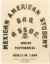 Pamphlet: [Program for the Mexican American Student Bar Association Spring Test…