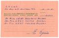 Text: [Receipt from A.B.C. Printing & Stationery Company to LULAC - 1951-04…