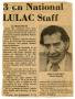Clipping: 3 on National LULAC staff