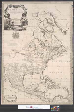 Primary view of North America: corrected from the observations communicated to the Royal Society at London, and the Royal Academy at Paris.