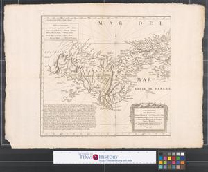 Primary view of Carta maritima del Reyno de Tierra Firme ú Castilla del Oro comprehende el Istmo de Panamá y la Provincia de Veragua, Darien y Biruquete.