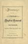 Pamphlet: Directory of the Texas Baptist General Convention, 1886