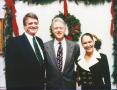 Photograph: [Charles and Barbara Wilson with Bill Clinton]