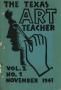 Journal/Magazine/Newsletter: The Texas Art Teacher, Volume 2, Number 1, November 1941