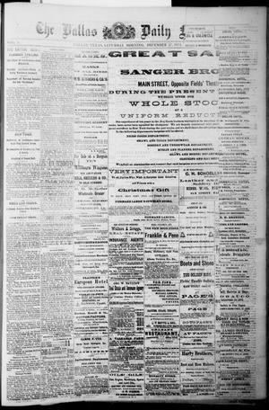 Primary view of The Dallas Daily Herald. (Dallas, Tex.), Vol. 1, No. 273, Ed. 1 Saturday, December 27, 1873