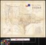 Map: Karte des Staates Texas (aufgenommen in die Union 1846) nach der neue…