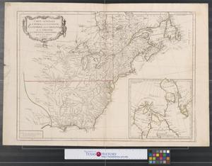 Primary view of Carte générale du Canada, de la Louisiane, de la Floride, de la Caroline, de la Virginie, de la Nouvelle Angleterre, etc.