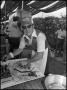 Photograph: [David Beck in Castroville Alsatian Food Booth]