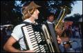 Photograph: [Accordionist with Round Top Brass Band]