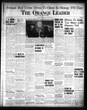 Primary view of The Orange Leader (Orange, Tex.), Vol. 33, No. 52, Ed. 1 Monday, March 4, 1946