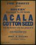 Poster: Acala cotton seed poster