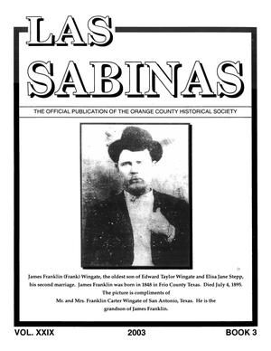 Las Sabinas, Volume 29, Number 3, 2003
