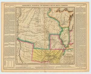 Primary view of Geographical, Statistical, and Historical Map of Arkansa Territory:  Map of Arkansa and other Territories of the United States
