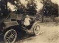 Photograph: Charles P. Schulze, Jr., in car, c. 1914