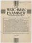 Journal/Magazine/Newsletter: [The Watchman Examiner, Volume 52, Issue 7, February 13, 1964]