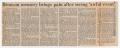 Clipping: [Newspaper Clipping: Bronson memory brings pain after seeing 'awful e…