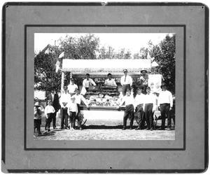 Railroad Machinists' Float in 1910 Labor Day Parade