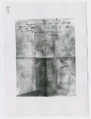 Primary view of object titled '[Letter to Marina Oswald, Photograph #3]'.