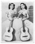 Photograph: Autographed portrait of two musician sisters