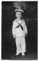 Postcard: Postcard of a young James Edward Weber in a sailor unifiform