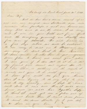 [Letter from Joseph A. Carroll to Celia Carroll, June 20, 1861]