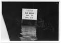 Photograph: [Photograph of Bad Bridge Sign During Flood]