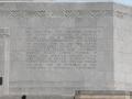 Photograph: Engraved frieze on the San Jacinto Monument, Colonists Forced the Mex…
