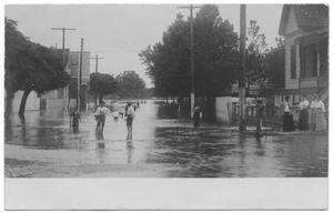[Postcard of Flooded Street]