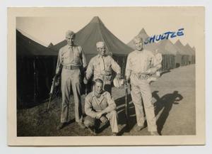 [Four Soldiers Outside Camp]
