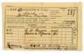 Text: [Hood County Tax Receipt for Milton Parks, December 10 1887]