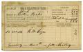 Letter: [Tax receipt for Milton Parks, December 15 1881]