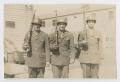 Photograph: [Three Soldiers Posing with Rifles]