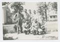Photograph: [Photograph of Seven Men Posing at Camp Campbell]