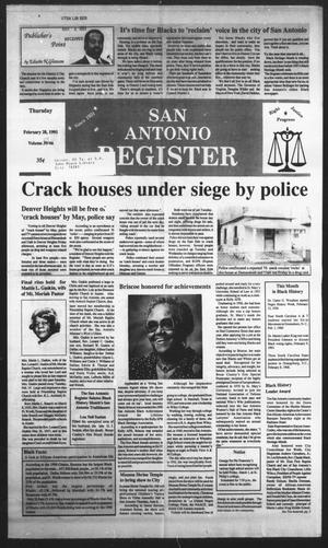 Primary view of San Antonio Register (San Antonio, Tex.), Vol. 59, No. 46, Ed. 1 Thursday, February 28, 1991