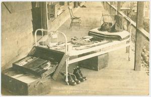 [A Soldier's Bunk and Equipment]