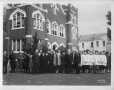 Photograph: [The First Methodist Church and members during their 100th anniversar…