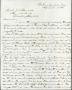 Letter: [Letter from I. G. Vore to J. W. Denver, April 3, 1884]