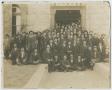 Photograph: [Men in Front of Palo Pinto Courthouse]