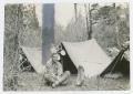 Photograph: [Gildea in Front of Tent]