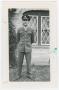Photograph: [Soldier in Front of a Large Tent]