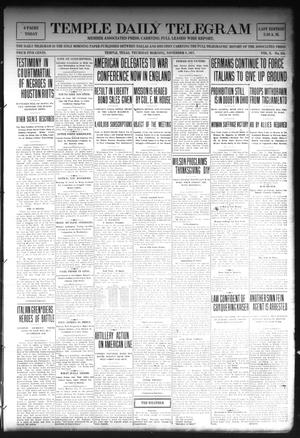 Primary view of Temple Daily Telegram (Temple, Tex.), Vol. 10, No. 354, Ed. 1 Thursday, November 8, 1917