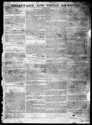 Primary view of Telegraph and Texas Register (Houston, Tex.), Vol. 6, No. 18, Ed. 1, Wednesday, March 24, 1841