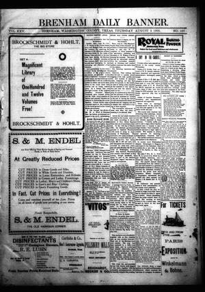 Primary view of Brenham Daily Banner. (Brenham, Tex.), Vol. 25, No. 183, Ed. 1 Thursday, August 2, 1900