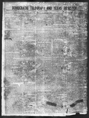 Primary view of Democratic Telegraph and Texas Register (Houston, Tex.), Vol. 11, No. 49, Ed. 1, Monday, December 7, 1846