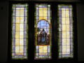 Photograph: [Photograph of Stained Glass Windows in St. James Methodist Church]