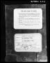 Primary view of Evidence: Back of Dallas Public Library Card and Back of Marine Card Certificate